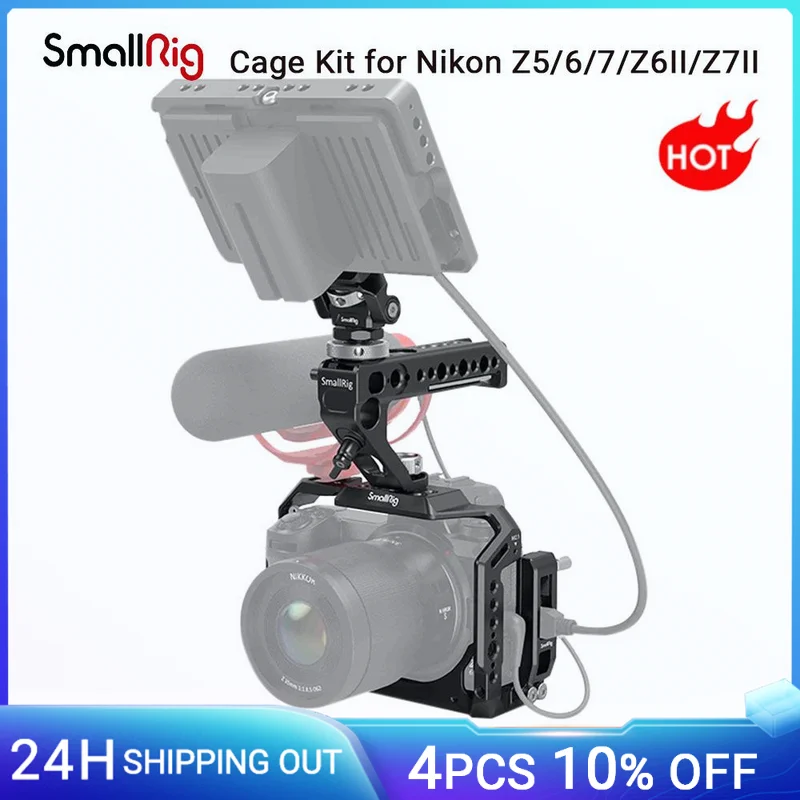 

SmallRig Cage Kit for Nikon Z5/6/7/Z6II/Z7II with Cold Shoe Mount Tripod Camera Rig 3143