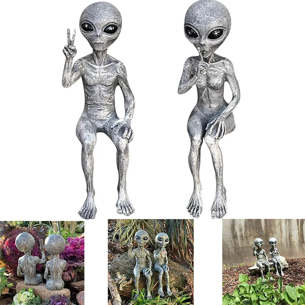 

Outer Spacealienstatuemartiangardendecorationmodelfigurinefairytalegardenmeditationcraft Decorationsparty Halloweendecoration