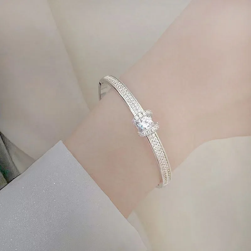 Высококачественный женский браслет из циркония SimpleNiche элегантный ремешок на