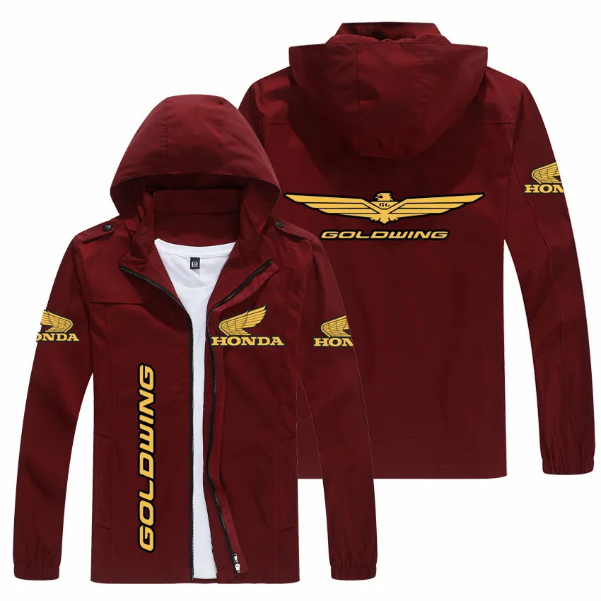 Новинка Осень 2022 куртка с капюшоном и логотипом Honda Gold Wing повседневная мужская