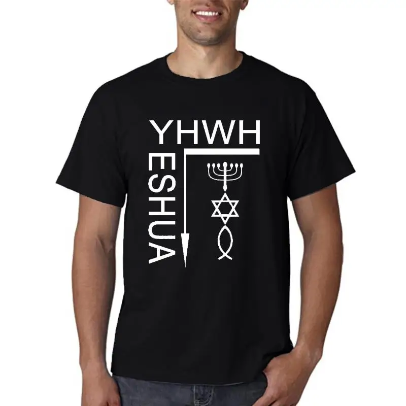 

Yeshua Yahweh Christian Religious Jesus Christ Spiritual Faith Follower T shirt 2022 fashion t shirt 100% cotton tee shirt