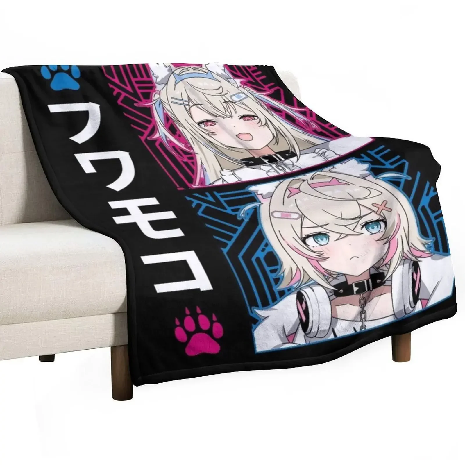 Одеяло FuwaMoco Advent Throw Blanket аниме Дизайнеры Retros Большие одеяла