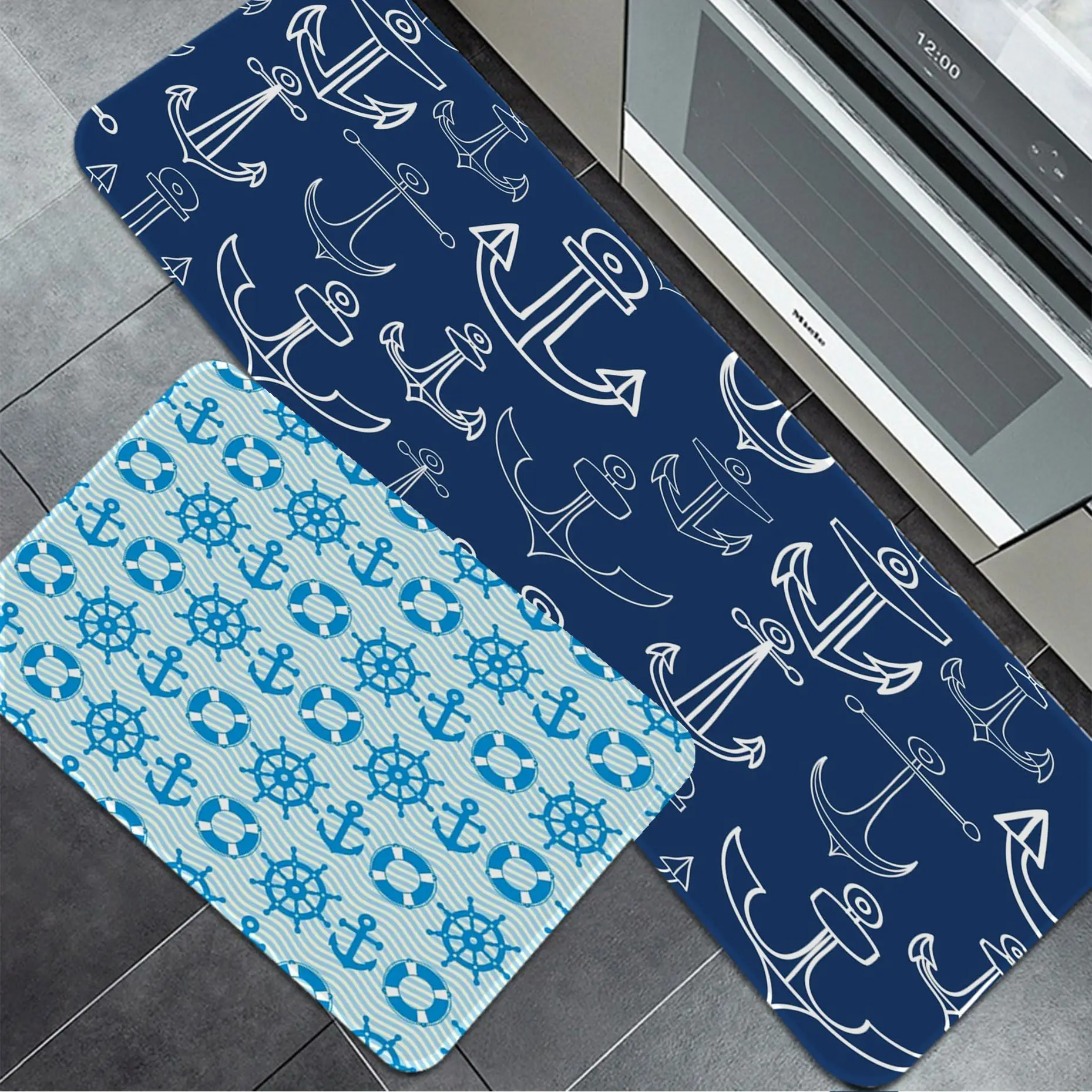 

Boat Anchor Floor Mat Entrance Door Mat Nordic Style Bedroom Living Room Doormat Home Balcony Anti-Slip Modern Home Decor