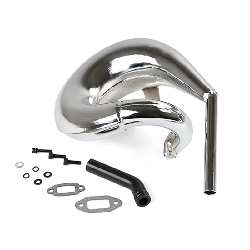 Хромированная выхлопная труба Vortex для Rovan 5T 32Cc 36Cc 45Cc 1/5 Scale Gas LT Truck LOSI 5IVE-T |