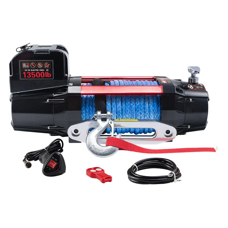 

TOP SALE 4WD 12V/24V FAST SPEED ELECTRIC WINCH 13500LB for JEEP