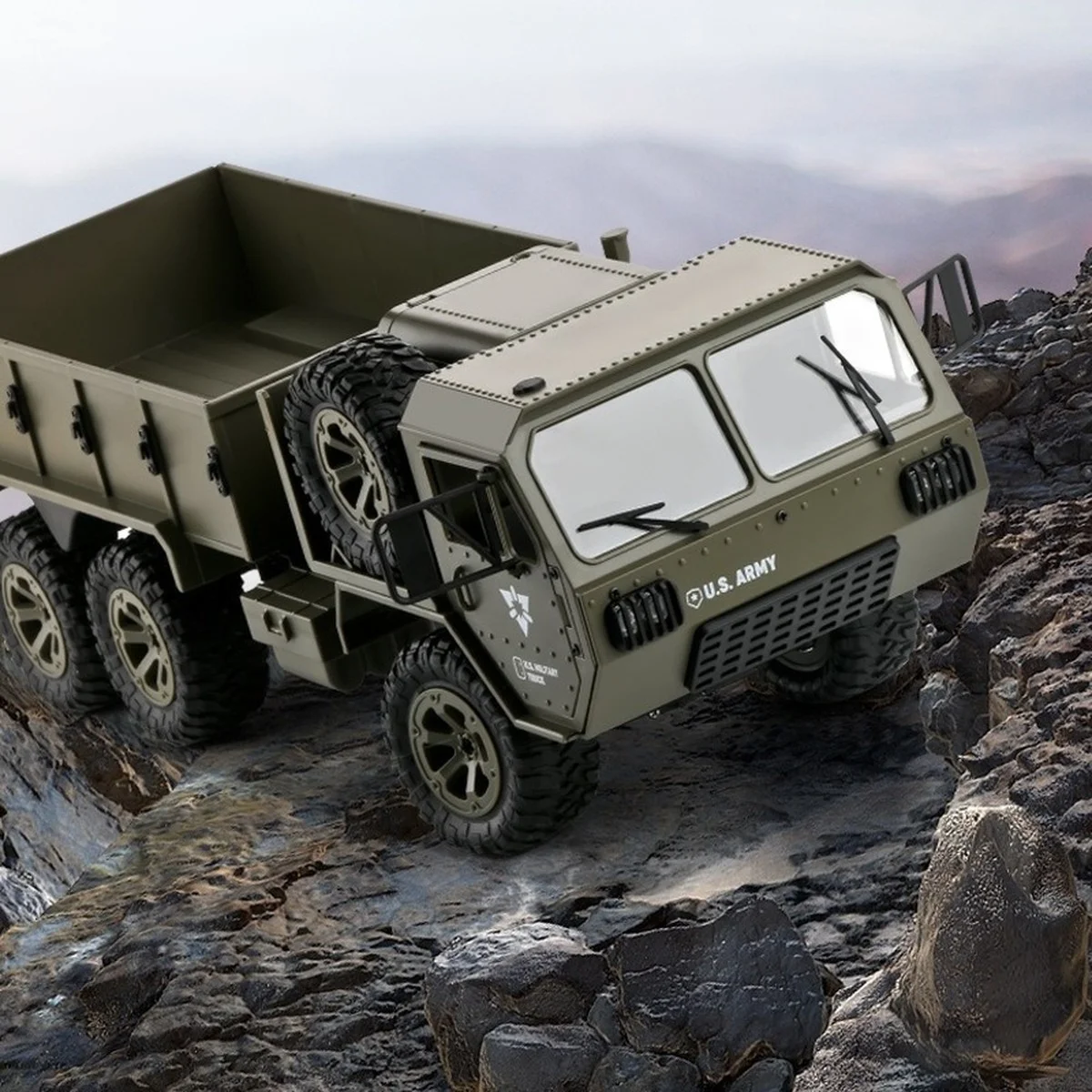 1/16 2 4G 6WD RC грузовики с Wi-Fi 720P камера со светодиодсветильник кой внедорожник 6x6
