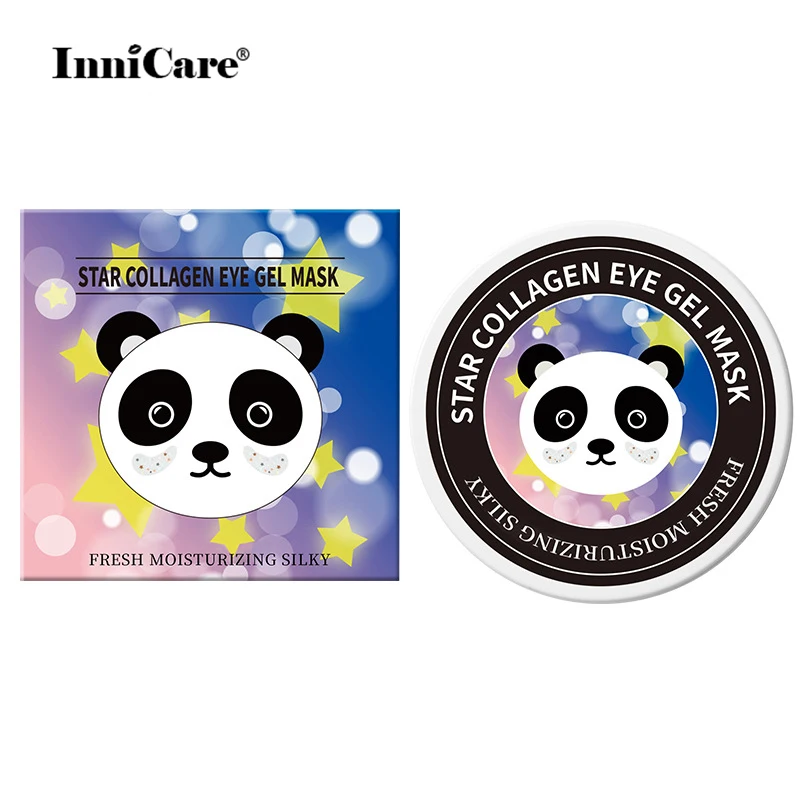 

60 шт., Коллагеновые патчи для области вокруг глаз, с принтом панды