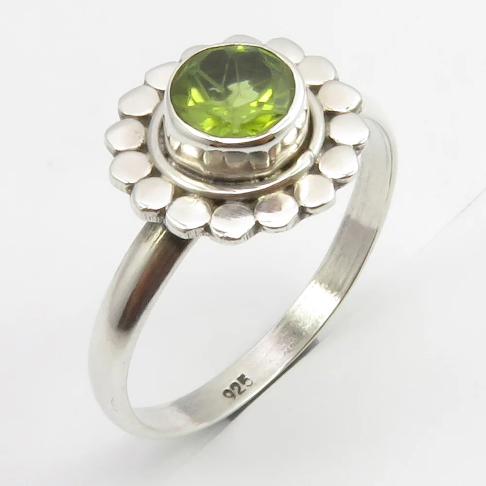 

Semi-precious Stone Ring Size 9 12 mm