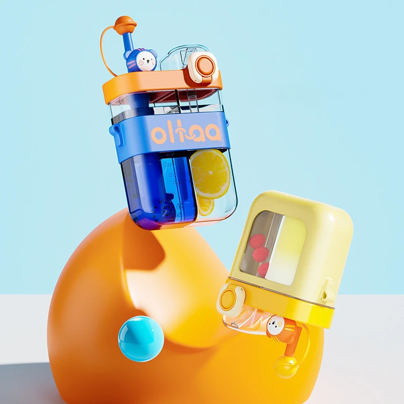 

High Quality Water Bottle 580/800ml Tour Outdoor Sport Leak Proof Seal School Cute Cup for Kids Tritan Drinkware BPA Free