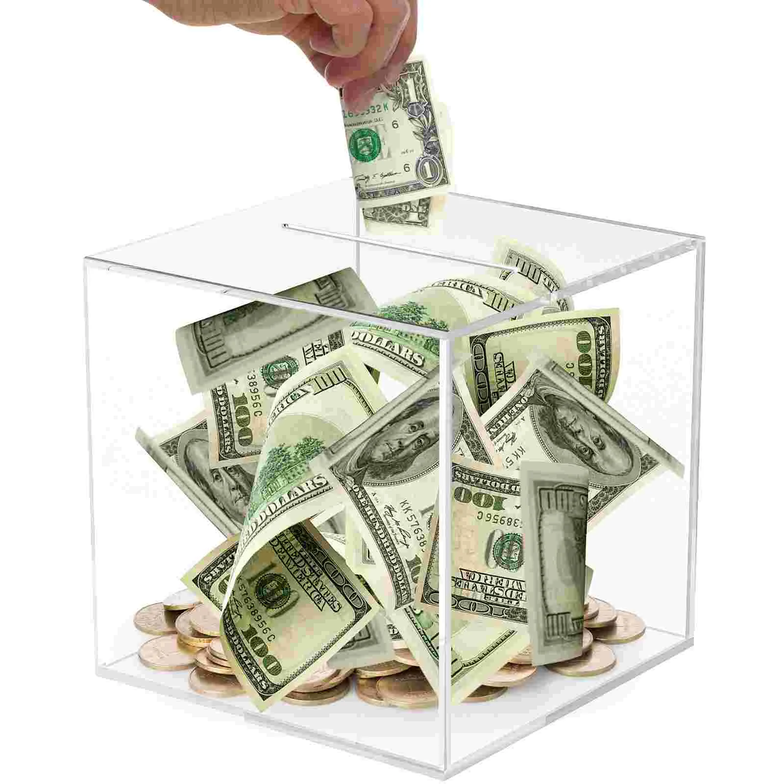 

Kids Money Bank Clear Piggy Bank Adults Clear Money Pot Glass Savings Jar Transparent Piggy Bank Container Clear Savings Jar