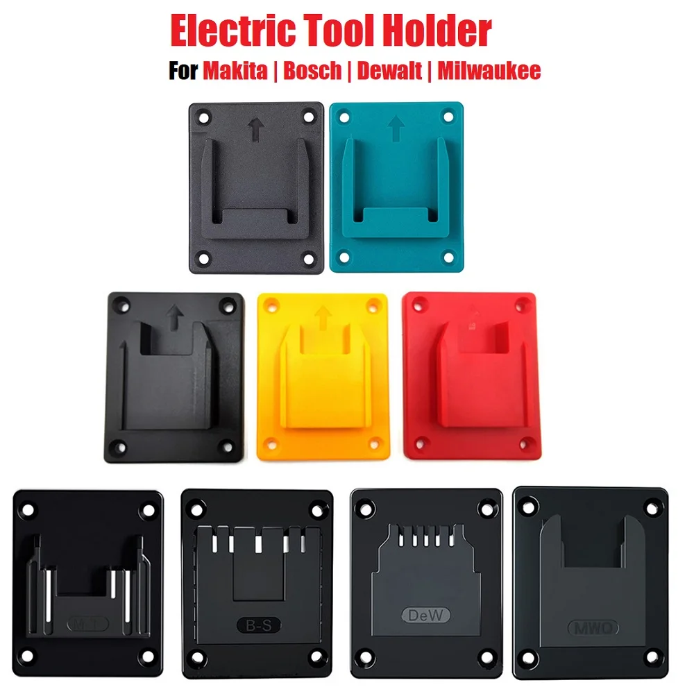 

1pc Li-Ion Battery Machine Holder Wall Mount Storage Rack For Makita/Bosch/Dewalt/Milwaukee 18V Tool Bracket Base Fixing Devices