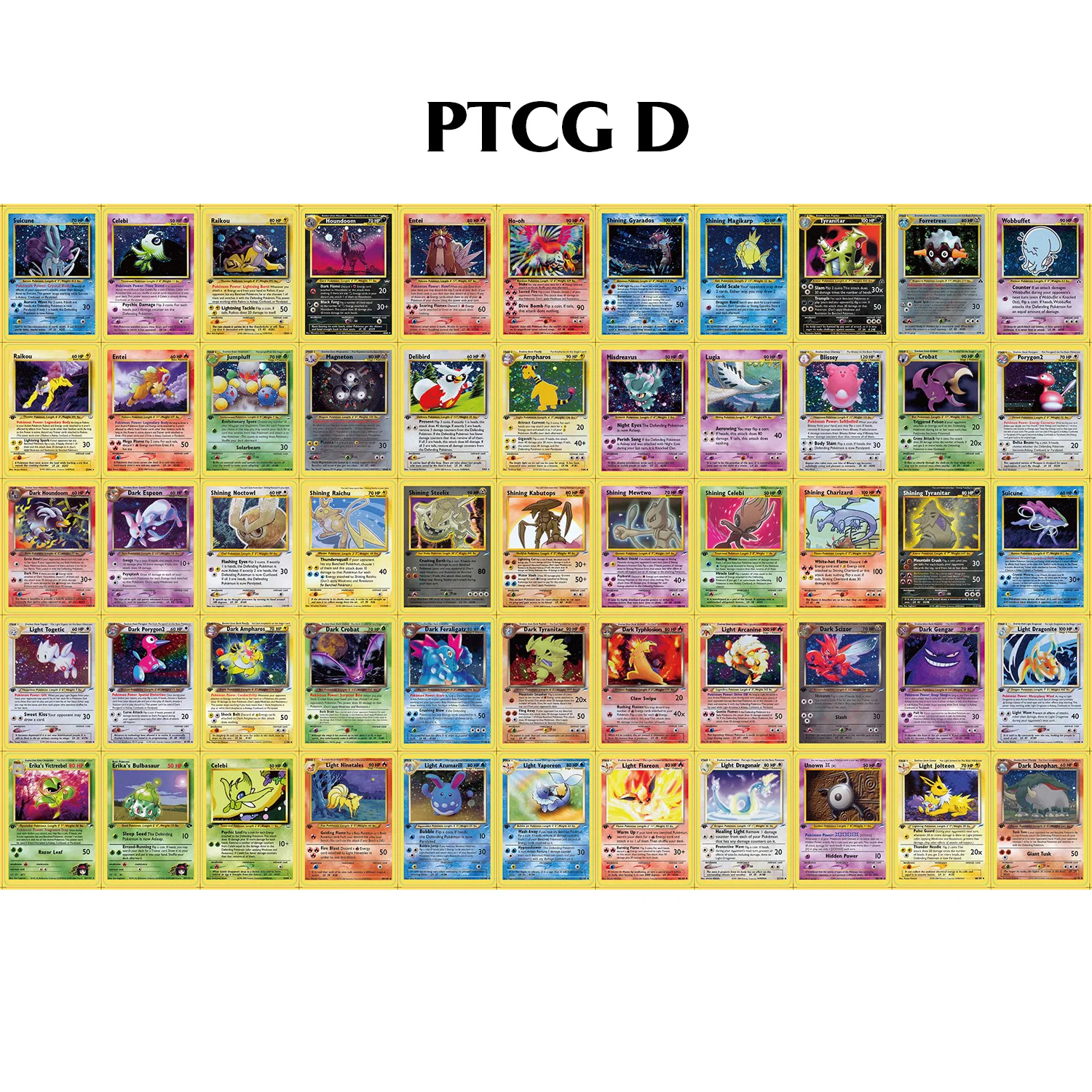 Карты PTCG Покемон голографические карты с голубой сердцевиной голографическое