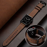 retro siliconecow leather strap for apple watch band 44mm 45mm 41mm 40mm 38mm 42mm 45mm accessories iwatch series 7 se 6 5 4 3