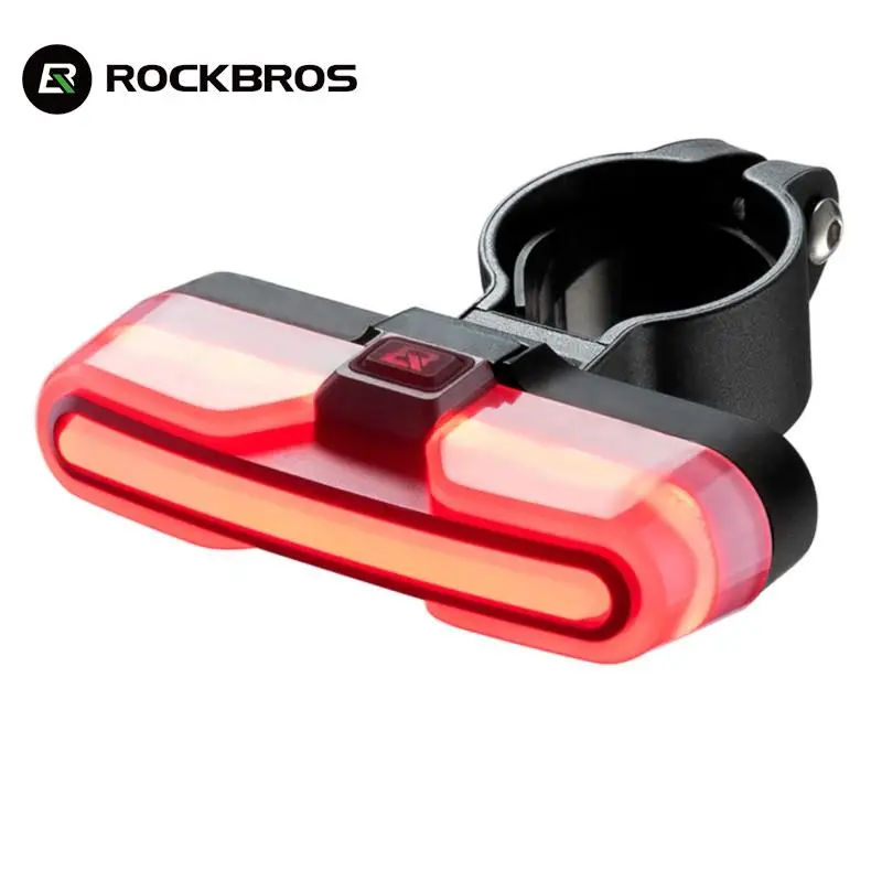 

ROCKBROS Bike Smart Rear Light Type-C Rechargeable IPX6 Brake Sensor Auto Stop Cycling Taillight Warning Light Bike Accessories