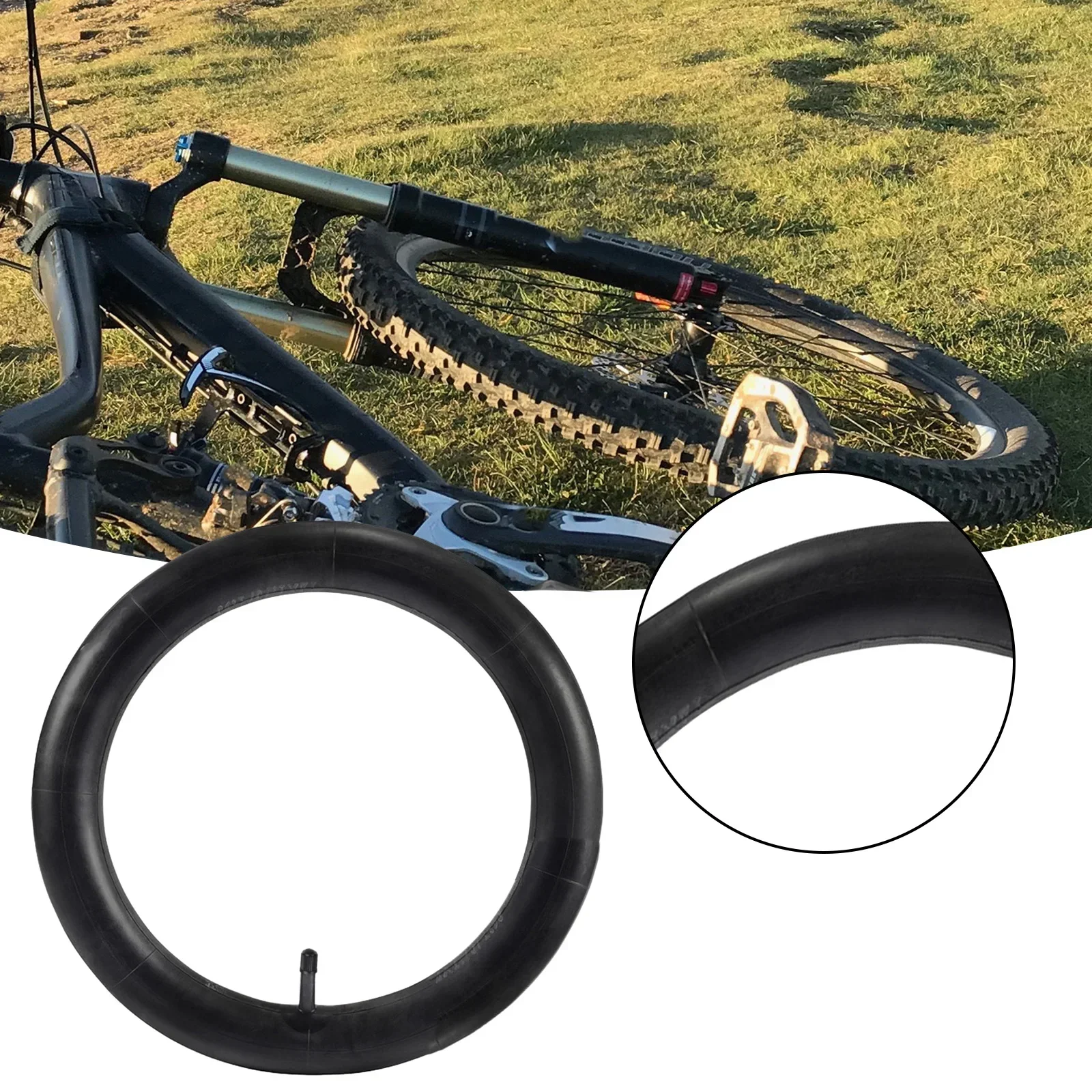 Велосипедная внутренняя трубка 20/24/26*4 дюйма широкая резиновая запасная для