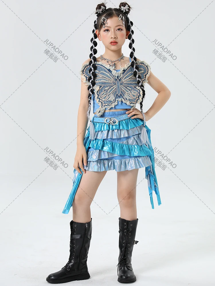 Модный свитшот для девочек в стиле хип-хоп контрастные свободные укороченные