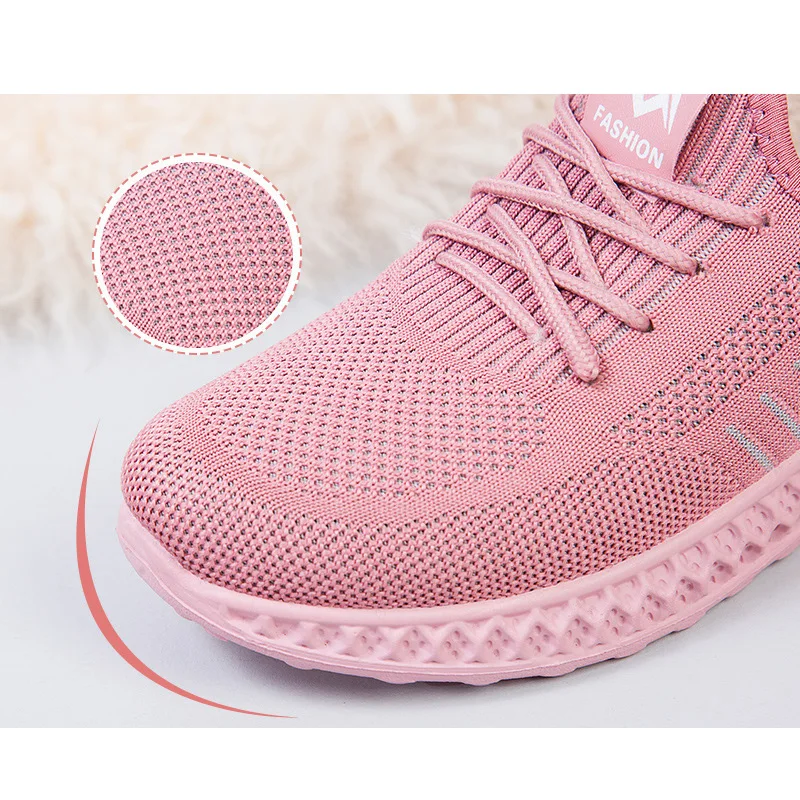 Winter plush sneakers for women casual leisure air mesh shoes girls comfortable vulcanized shoes women's sneakers