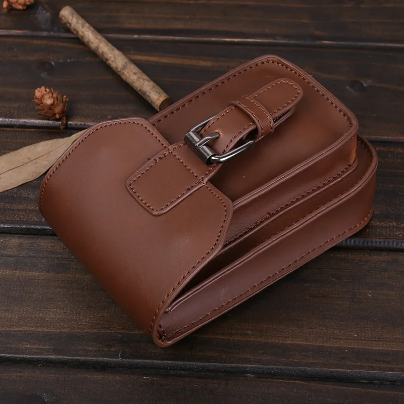 

Мужской кожаный ремень, мини-сумка для отдыха, многофункциональная подвесная сумка для отдыха, мужская сумка из кожи Crazy horse, новая женская с...