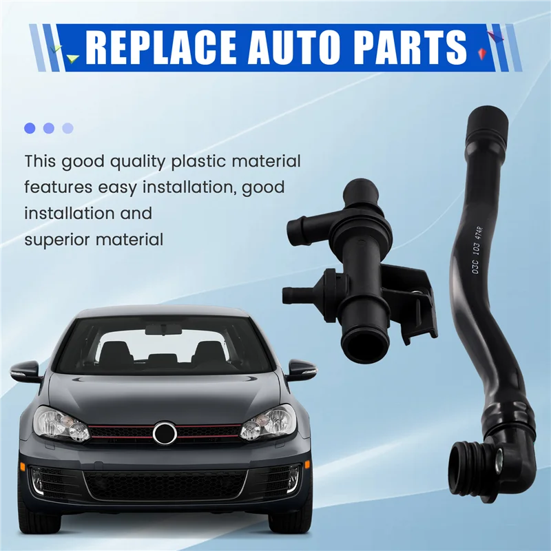 Фото 03C103493AM Шланг сапуна картера + стопорный клапан для VW Golf Jetta EOS Tiguan A3 1.4T 03C103175F 03C103175H-Y79A №5