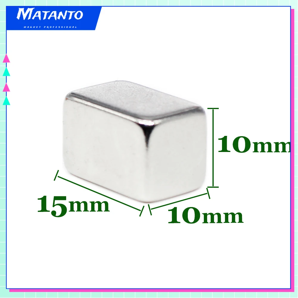 

2/5/10/20/50PCS 15x10x10 Block Rare Earth Magnet 15X10 Rectangular Neodymium Magnet 15x10x10mm Permanent NdFeB Magnets 15*10*10