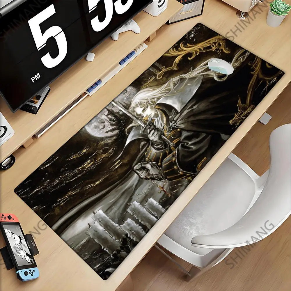 Фото Коврик для мыши Game C-Castlevania, нескользящий, резиновый, для геймеров, балансирующий, для компьютера, декоративный, для стола, для ноутбука, офисный, большой №2