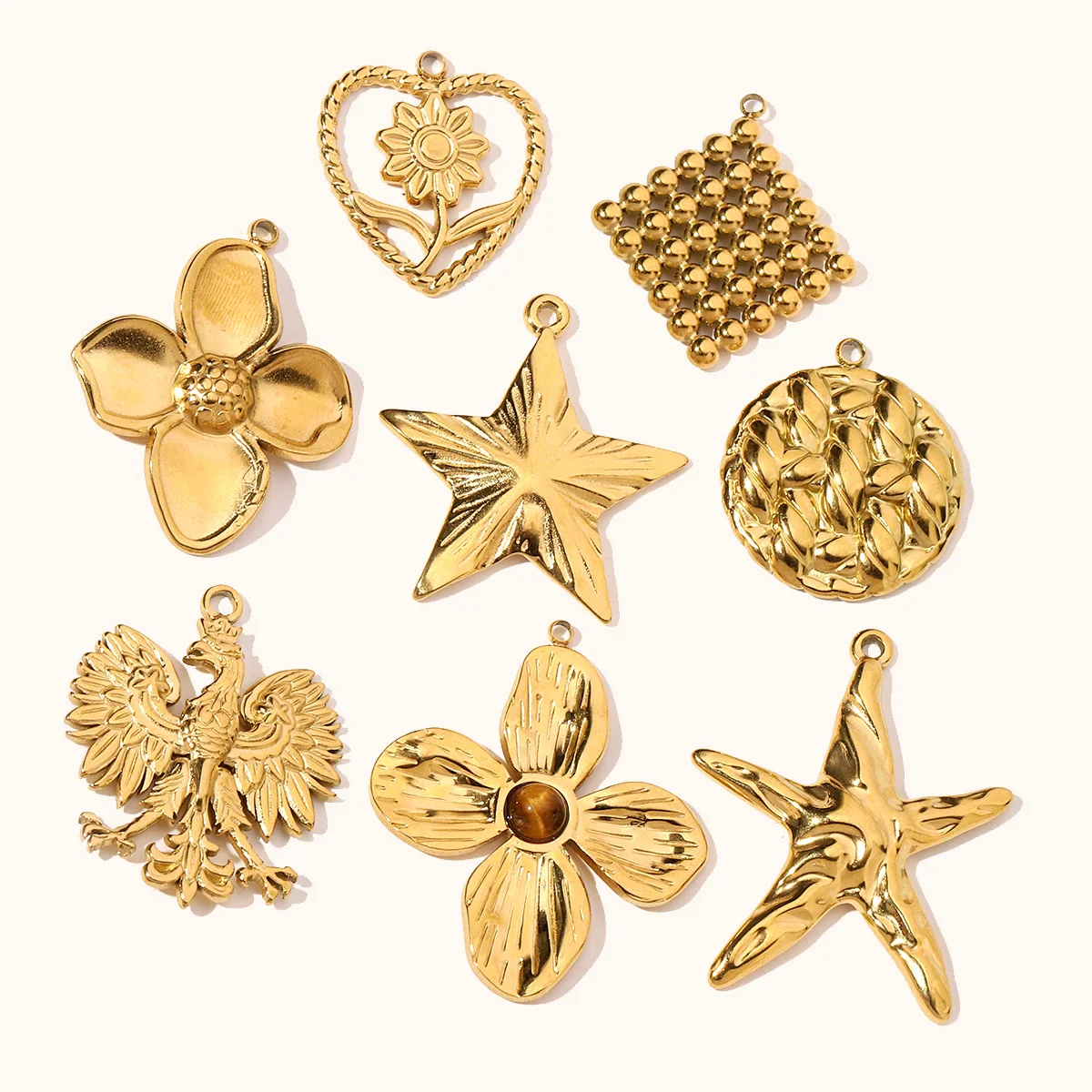 3 шт./лот ретро венок из нержавеющей стали любовь сделай сам подвески клевер