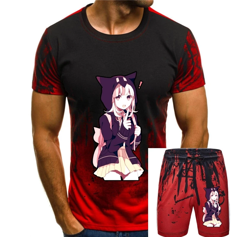 

Japanese Anime School Girl Cute T Shirt - Senpai Notice Me 2020 Short Sleeve Men Slim Fit O-Neck Tees T Shirt Design Online