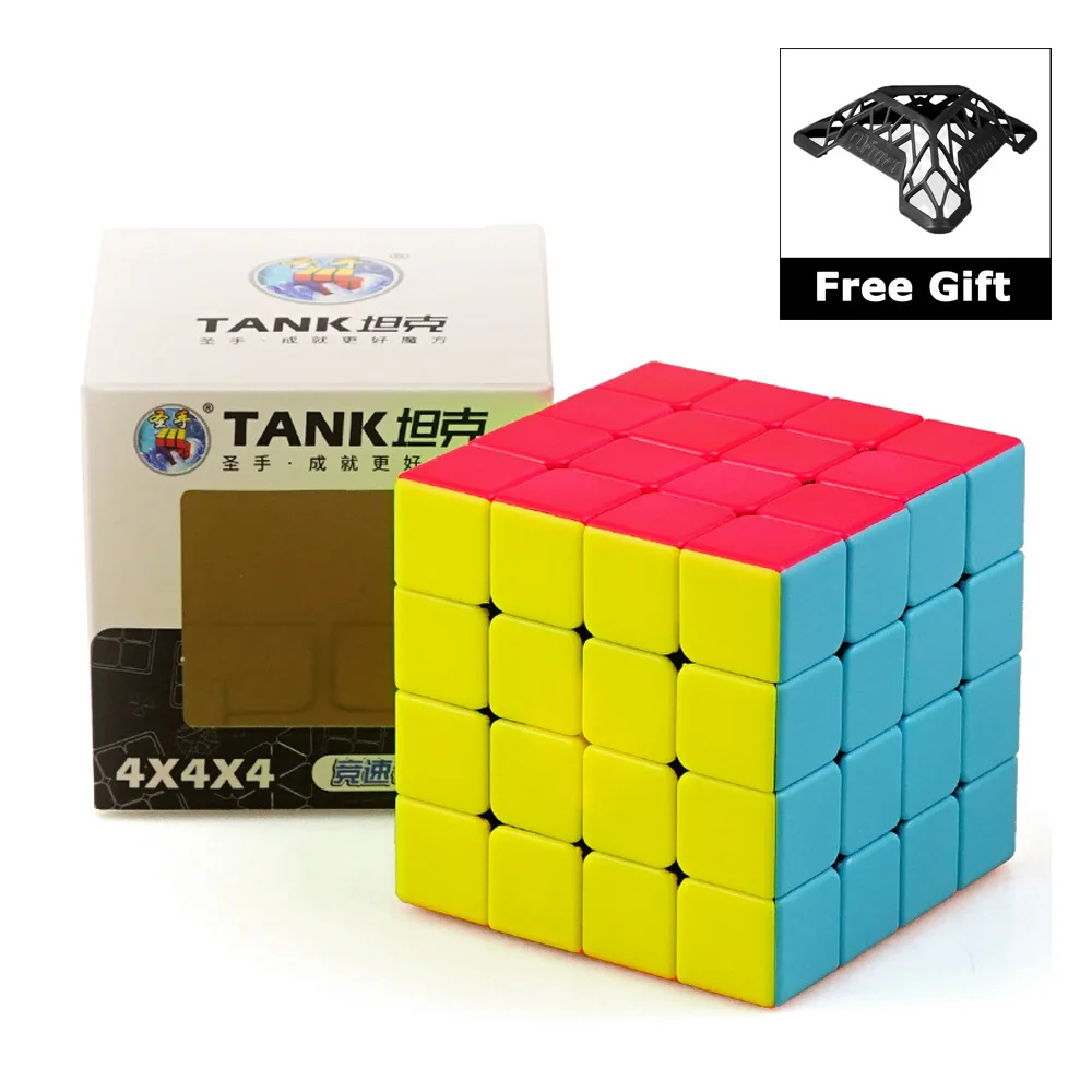 

SHENGSHOU TANK Professional 4x4x4 Magnetic Magic Cube 4x4 Speed Sengso Twist Cube Puzzle Cubo Magico Educational Toys Adults