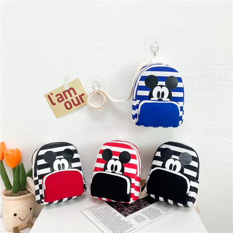 

New Baby Kindergarten Boys and Girls Aged 1-3-5 Mickey Mouse Backpack Schoolbag Boys and Girls