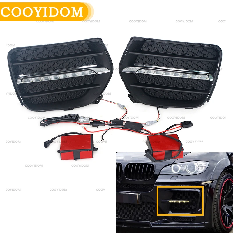 Автомобильный передний дневной ходовой светильник белый светодиодный дневное