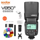 Встроенный аккумулятор Godox V850II V850 II 2,4G, поддерживает литий-ионный аккумулятор Master Slave GN60 для Canon, Nikon, Pentax, Olympus