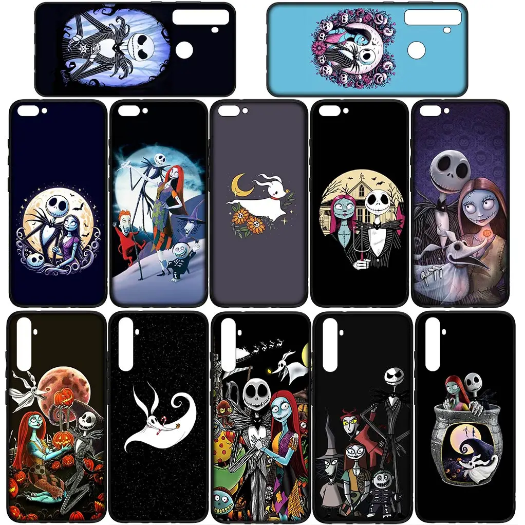 Чехол Jack Skellington с Салли кошмаром перед Рождеством для Samsung Galaxy S24 S23 Fe Ultra Plus A05 A55 A35
