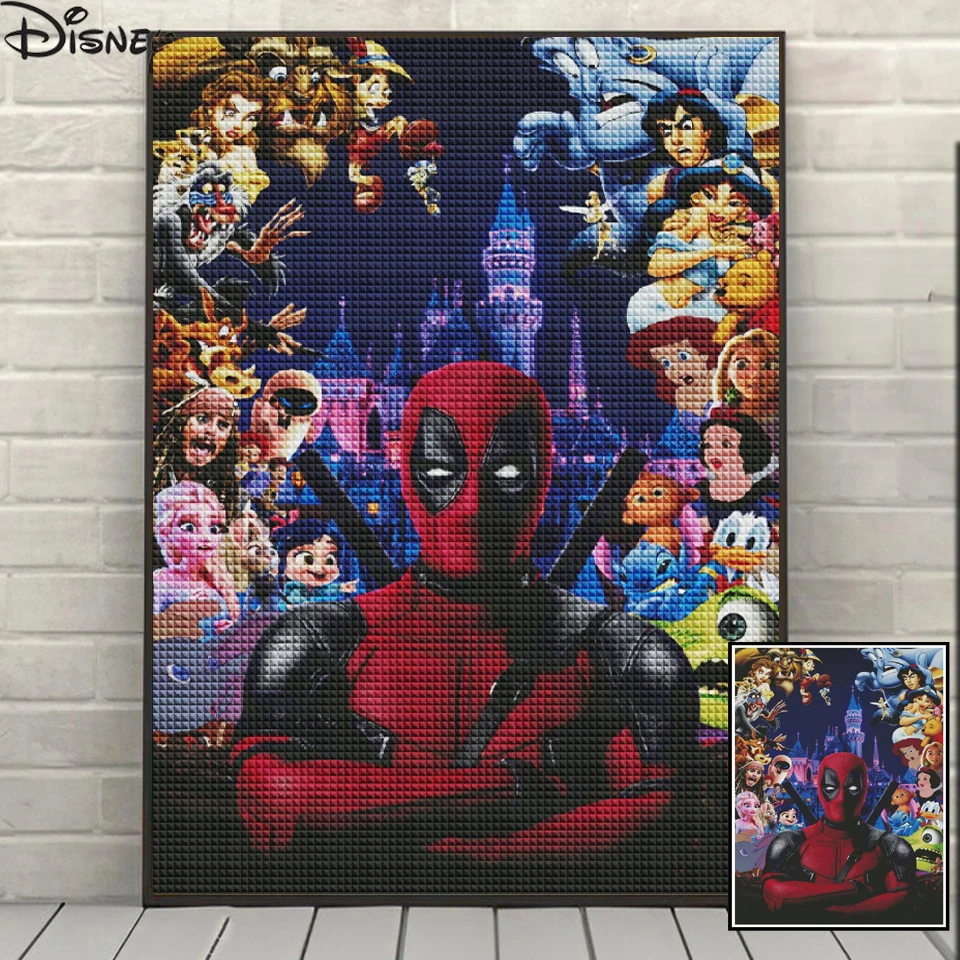 Алмазная 5D картина сделай сам полноразмерная из мультфильмов Диснея с мотивами