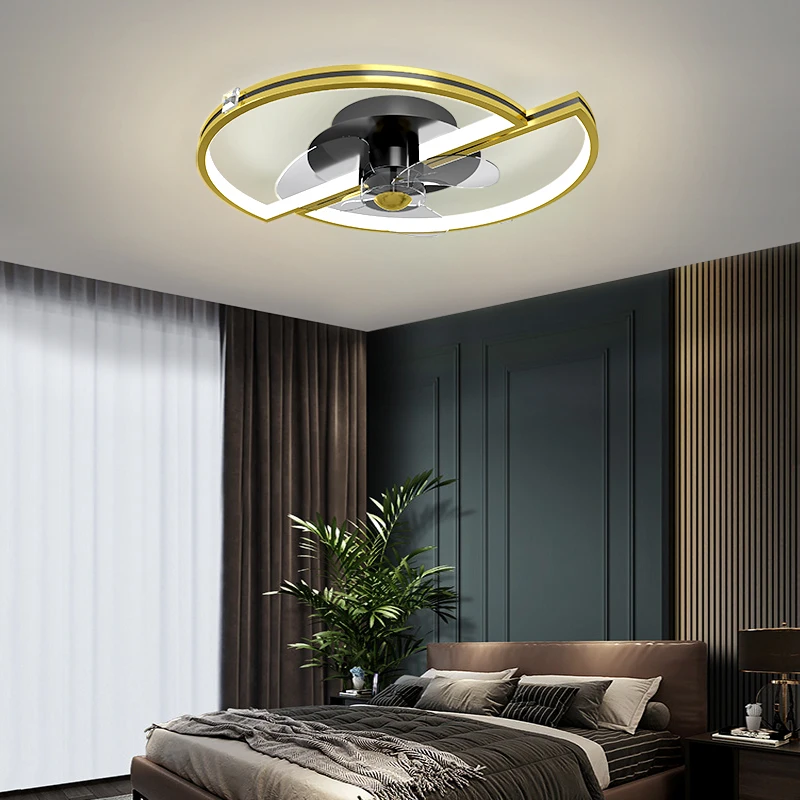 Домашняя креативная Светодиодная потолочная лампа с вентилятором и