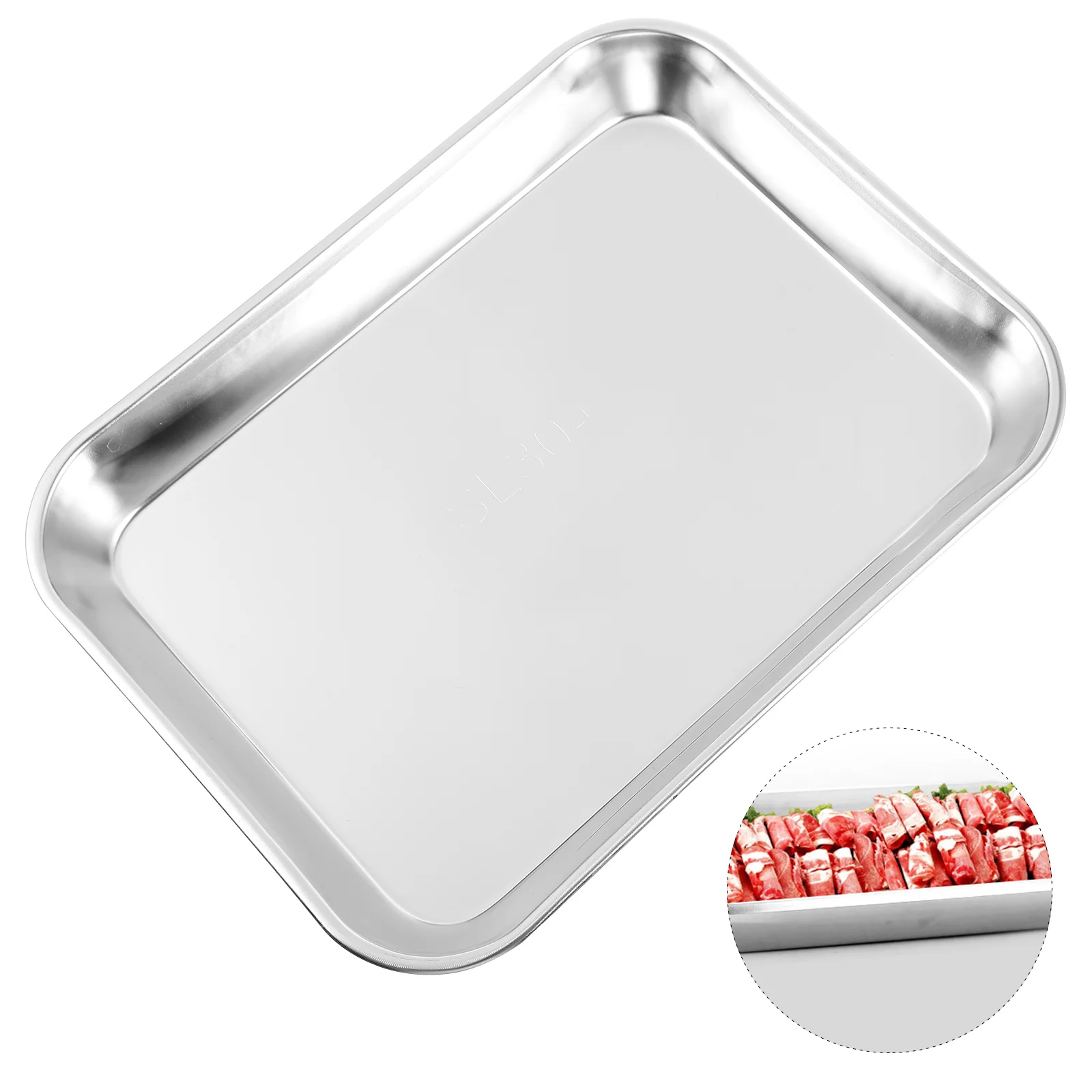 

Плоские подносы для инструментов, стоматологические квадратные тарелки, утолщенные тарелки, стоматологический инструмент, эстетическое оборудование из нержавеющей стали