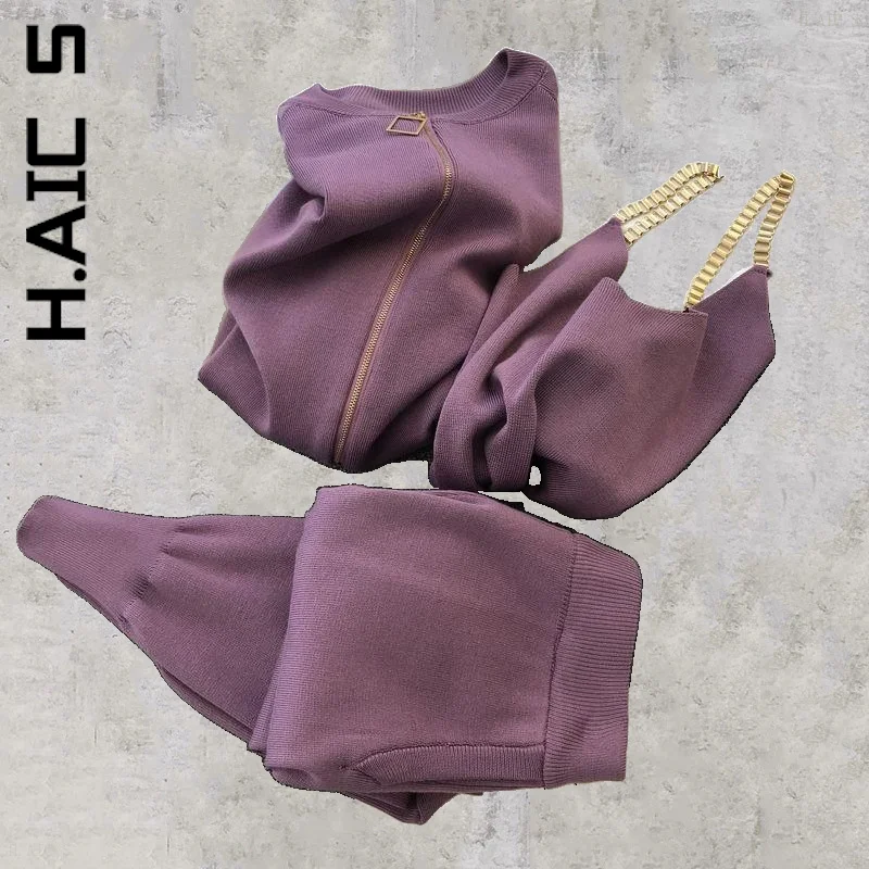 Женский комплект из трех предметов H. АИК новые женские штаны Шикарные Длинные