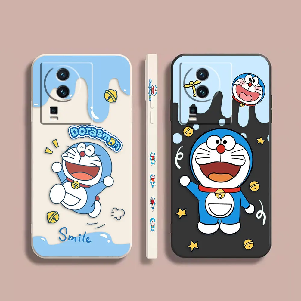 

Phone Case For VIVO IQOO 5 7 8 9 10 11 Pro 5G Z3 Z5 Z6 Z7 NEO3 5 5S 6 7 Case Cover Funda Cqoue Shell Capa Anime D-Doraemon Cat