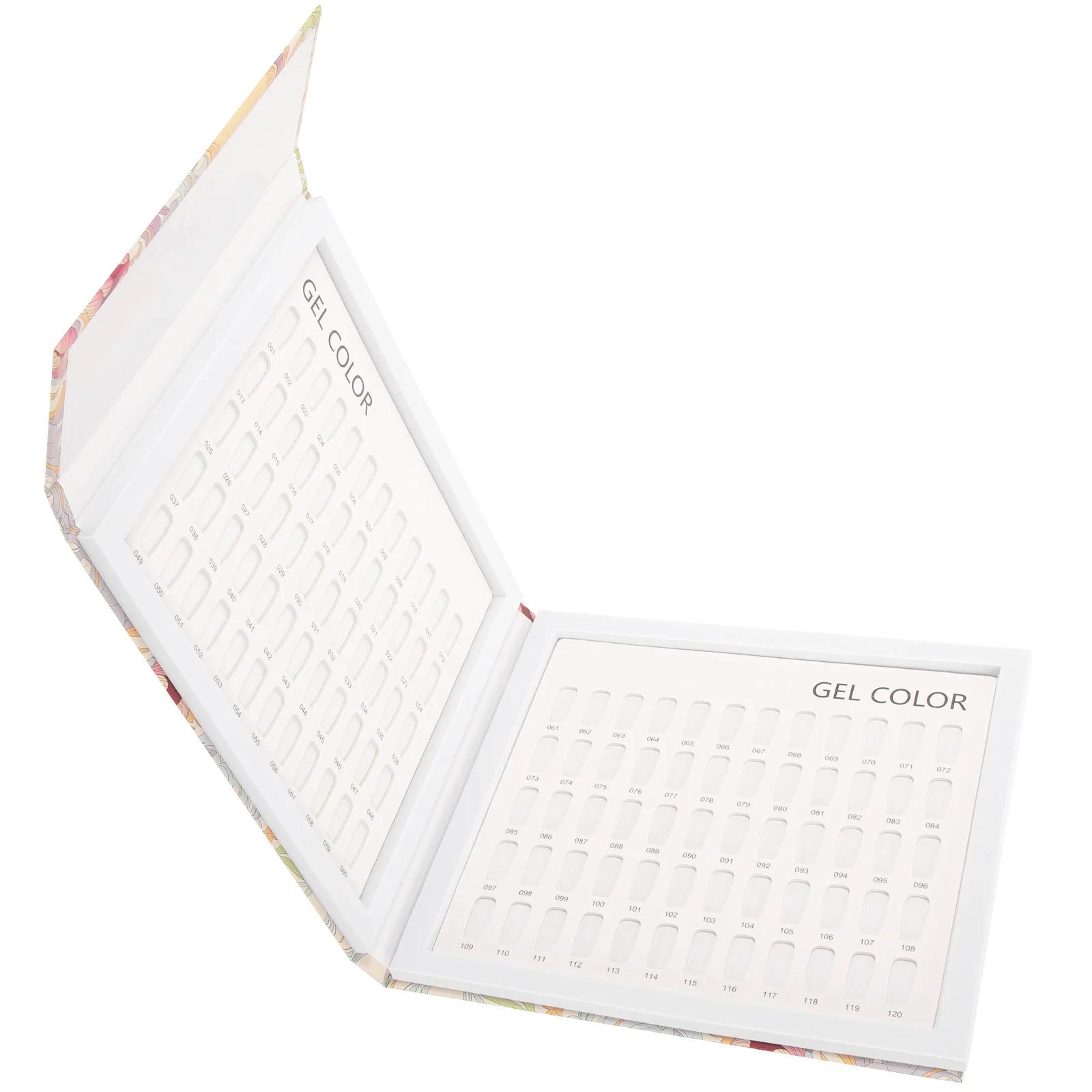 

Nail Color Book Display Plate Gel Tools Polishing Sample 160-color The Stand