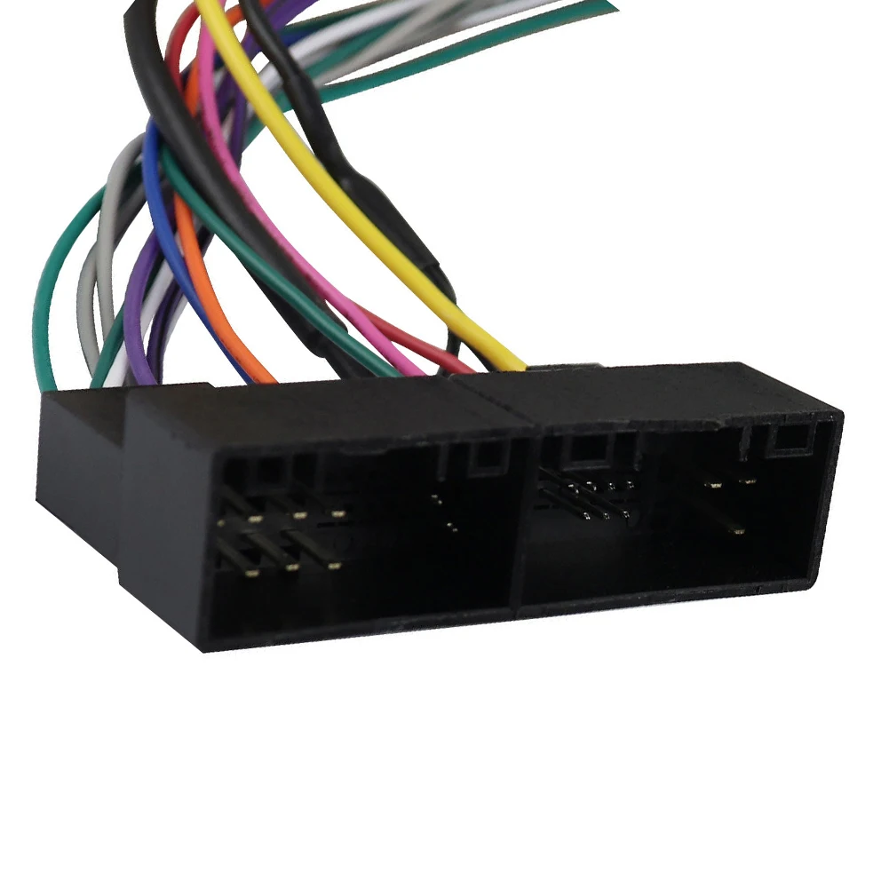 

1*Power Cord Cable Adapter Navigation Power Plastic Quick Install 16 PIN Plug Black Car Audio For Hyundai Brand New