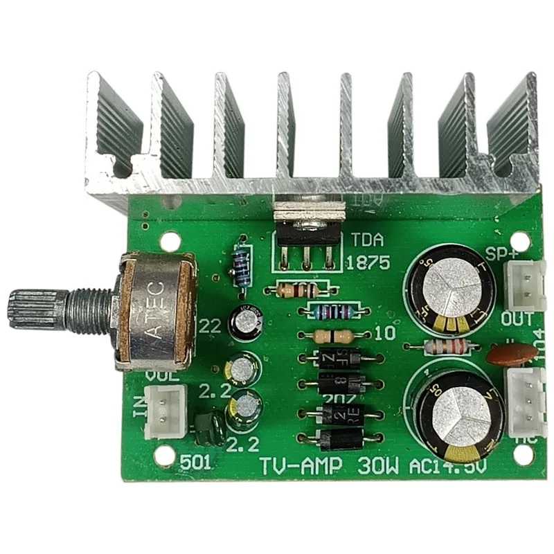 AMP 1875 AC15V * 2 30 Вт мини-плата усилителя мощности с радиатором моно маленькая плата