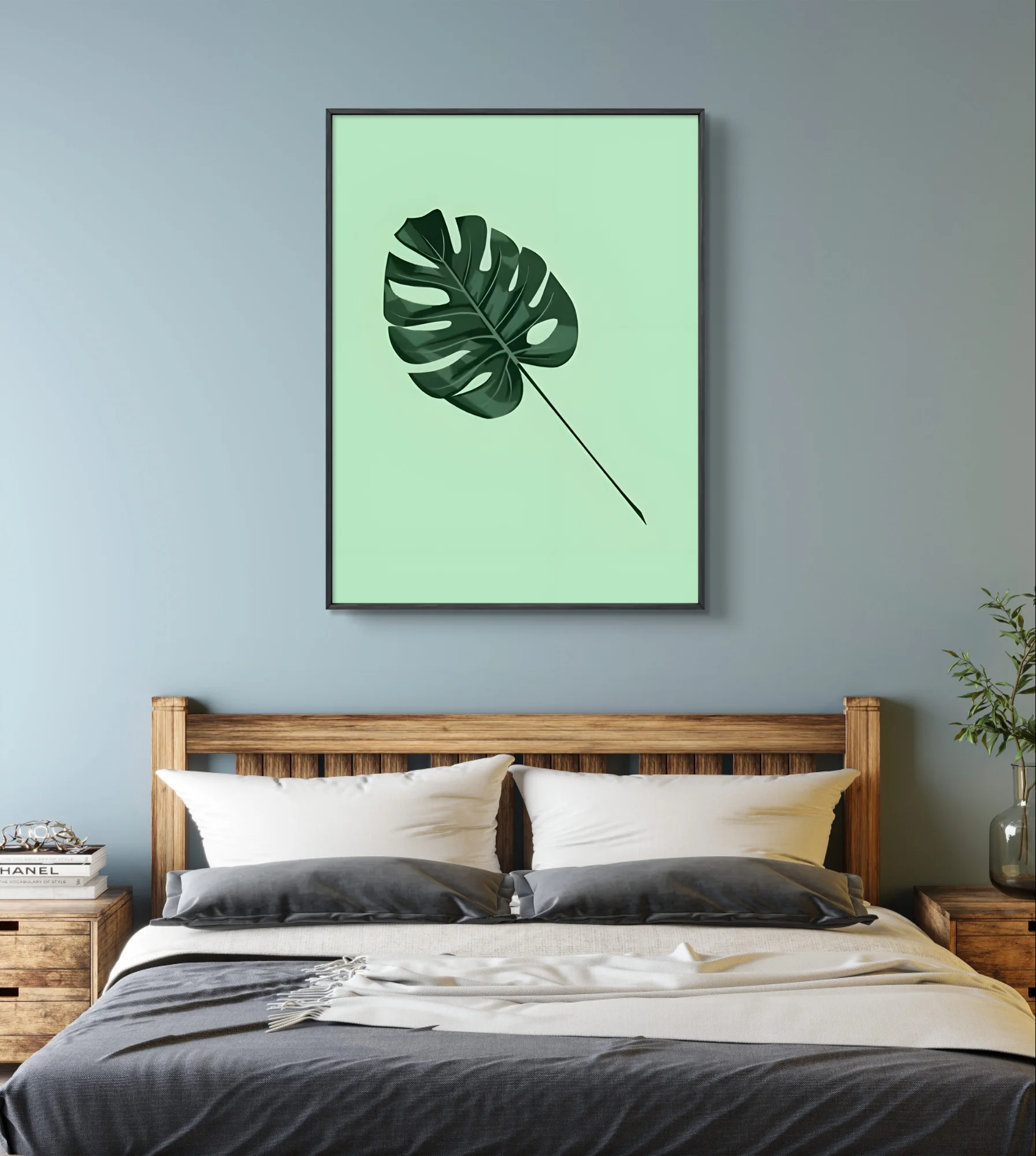 Набор для алмазной живописи Monstera fervour AB изображение листьев вышивка крестиком