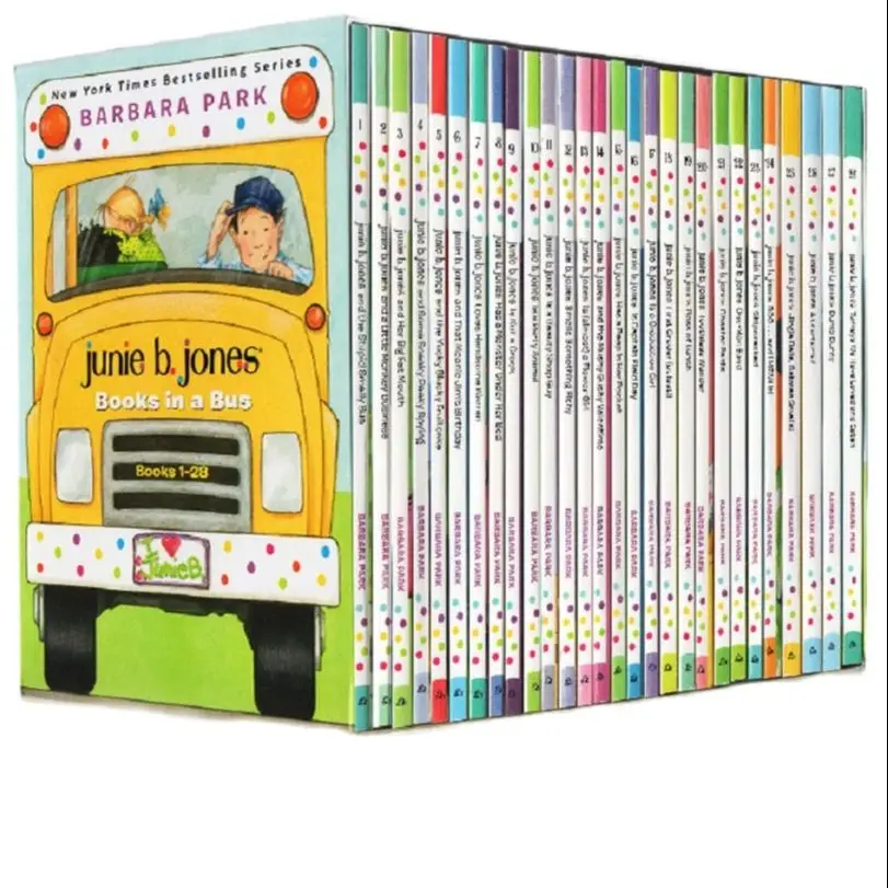 28 Books/Set  Junie B. Jones Complete English Reading Books Hell High School Life Campus Novels Books