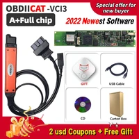 a quality v2 50 2 full chip vci3 large cable scanner for truck busesheavy vehicles diagnosic tool