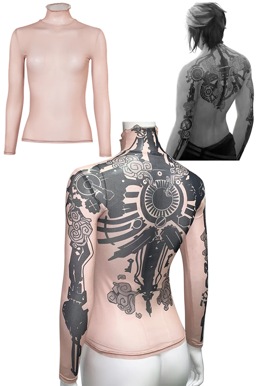 Arcane Vi косплей женский топ с принтом татуировки костюм игра LoL ролевая женская