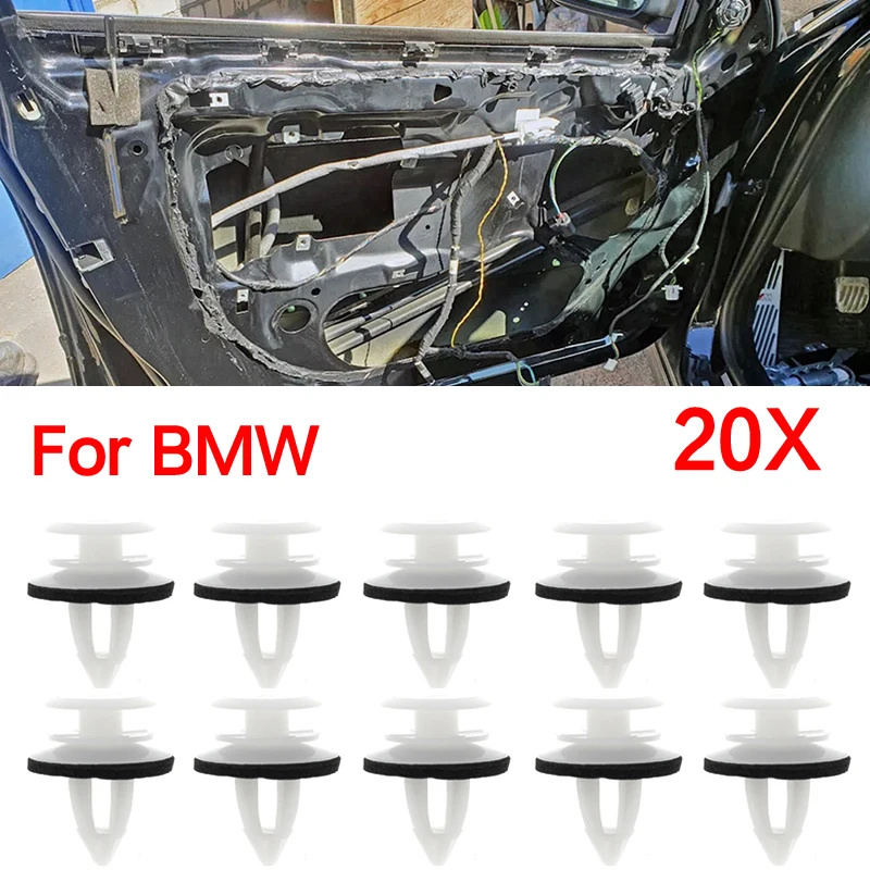 

20 шт. зажимы для обшивки панели дверных карт для BMW 3 серии E36 1990 1991 1992 1993 316i 318i 320i M3 Z3 клипсы для автомобиля