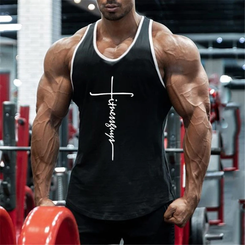 MuscleGuys Brand Fitness Tank Top Men Bodybuilding Stringers gyms ...