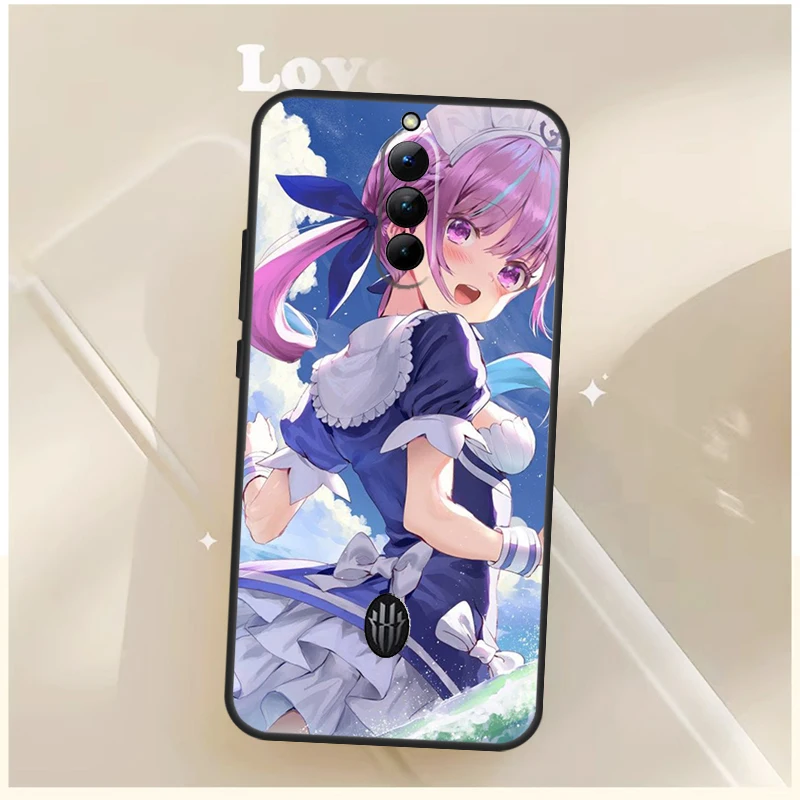Фото Чехол Minato Aqua Hololive для ZTE Nubia Red Magic 10 Pro 10S 8S 9S 8 9 Pro Plus 6 7 6S 7S RedMagic 10 Air Cover №2