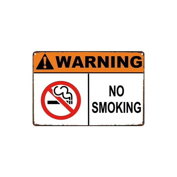 

Металлический жестяной знак предупреждение не курить Декор Бар Паб домашний винтажный Ретро