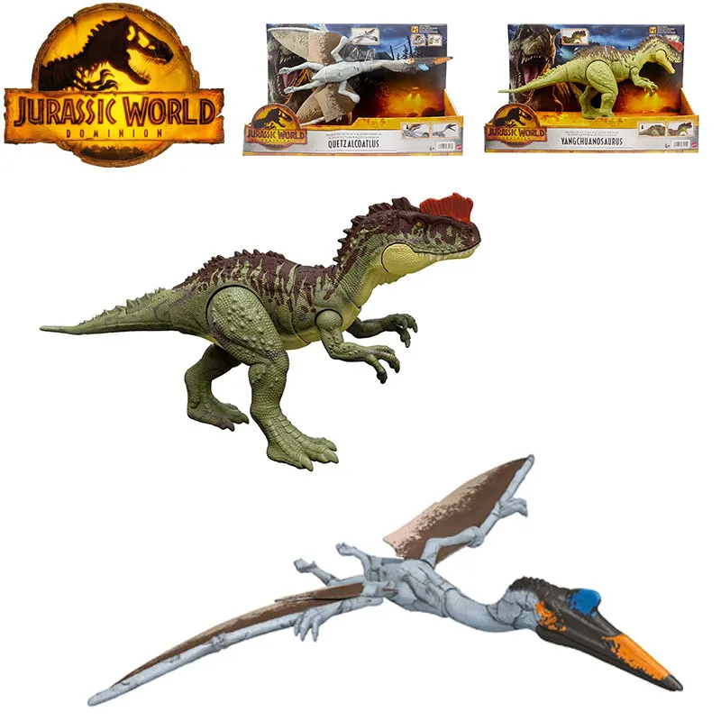 100%  Jurassic World Dominion Massive Action Yangchuanosaurus Dinosaur Attack Figures Toys for Boys Children Birthday Gifts