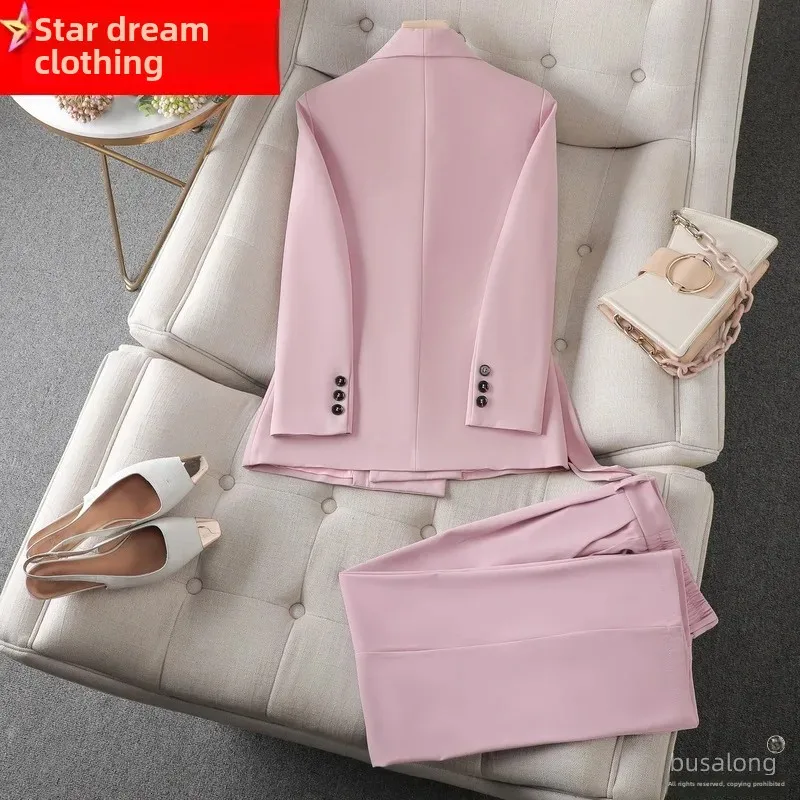 Elegant Long Sleeve Professional Women's Suit Jacket Fashionable Business Attire For Interviews And Workplace